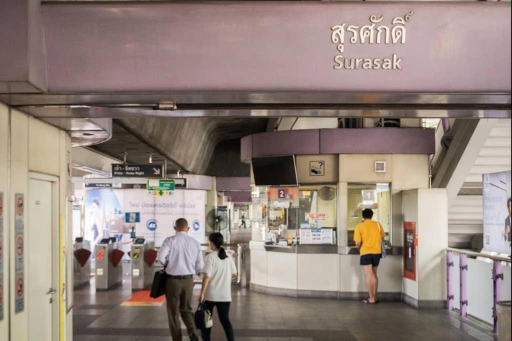 P1 Silom Pan Large Room Full Kitchen Wifi 4-6Pax Bangkok Exterior photo